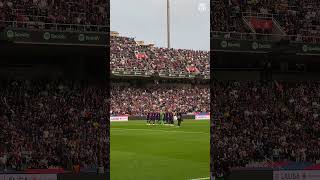 The minute of silence in memory of the victims of DANA Rest in peace 🙏🏼 fcbarcelona shorts [upl. by Nylidam615]