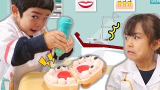 ぎん助手登場♪あちゃぴ先生とねんどではいしゃさん Play Doh [upl. by Courtenay]