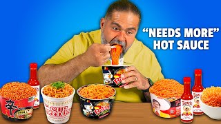 Mexican Dads eat the SPICIEST Noodles [upl. by Eecak]