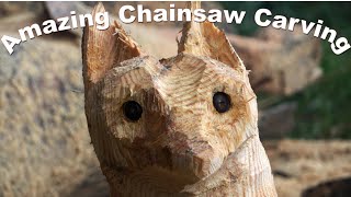 Amazing Chainsaw Wood Carving [upl. by Leissam]