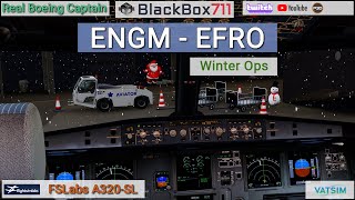 P3D V54  FSLabs A320SL  OsloENGM to RovaniemiEFRO  VATSIM [upl. by Deach]