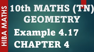 10th maths chapter 4 geometry example 417 practical geometry tn samacheer hiba maths [upl. by Santana67]