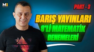 BARIŞ YAYINLARI 8Lİ TYT MATEMATİK DENEMELERİ PART  3  Kenan Kara [upl. by Nomaj616]