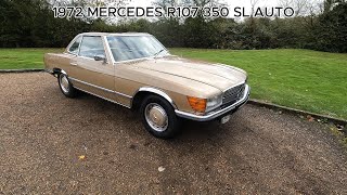 1972 MERCEDES R107 350 SL AUTO [upl. by Rozek]