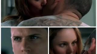 Prison Break  Michael and Sara first kiss 😍😘 [upl. by Nolahp]