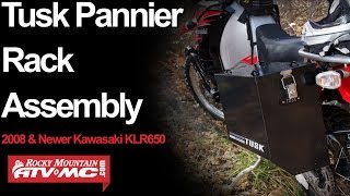 Tusk Pannier Racks Assembly amp Installation  20082018 Kawasaki KLR650 [upl. by Nodle]