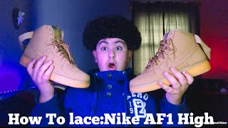 How To LaceNike AF1 High 🔥 [upl. by Neddie]