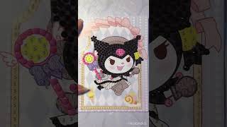 Relaxing DIY Diamond Painting 💜KUROMI 🖤kuromishort 🖤Diamond Art Gift dinamondpainting artstyle [upl. by Drue861]