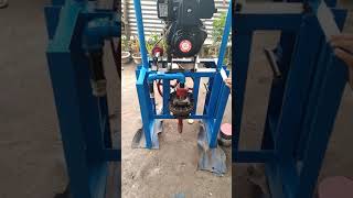 Simple Homemade water well borewell borehole rotary drilling machine mesin bor built Clutch testing [upl. by Okubo]