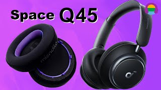 How to Replace Upgrade Earpads Soundcore by Anker Space Q45 Headphones [upl. by Halac]