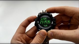 Большие часы Skmei 1384 в стиле Casio GShock и их подробный разбор [upl. by Yllib]