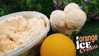 ঘরে তৈরি অরেঞ্জ আইস ক্রিম রেসিপি  Homemade Orange Ice Crem Recipe by মিষ্টির বান্নাবান্না [upl. by Enylekcaj]