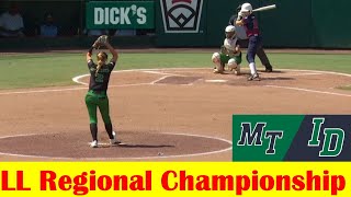 Billings MT vs Eagle ID Softball Game Highlights 2024 Little League Regional Championship [upl. by Page]