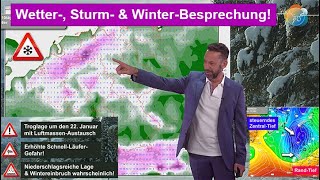 Update Mittelfrist Wetter Sturm amp Winterbesprechung Spannende Wetterlage ab kommender Woche [upl. by Diskin596]