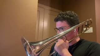 202425 TMEA AllState Jazz Tenor Trombone Etude 2 [upl. by Aihsinat]