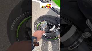 NINJA ZX10R VS NINJA H2 🍷🗿 kawasaki zx10r ninjah2 bikeshorts superbike bikelife shorts [upl. by Ophelie]