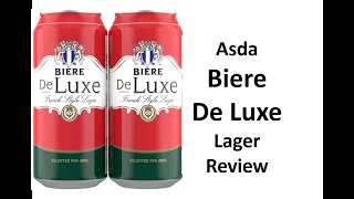 Asda Biere De Luxe Lager Review [upl. by Zorine]