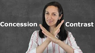 Linking Words of Contrast amp Concession  English Grammar Lesson [upl. by Dhu]