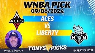 Las Vegas Aces vs New York Liberty 9824 WNBA Picks amp Predictions by Rodd Zawacky [upl. by Eceined883]