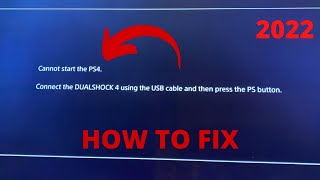 Cannot Start the PS4  Safe Mode Loop  How to Fix 2022 [upl. by Nagam]