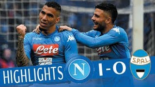 Napoli  Spal 10  Highlights  Giornata 25  Serie A TIM 201718 [upl. by Ahtennek895]