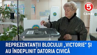 Alegeri Moldova 2024 Reprezentanții blocului „Victorie” și au îndeplinit datoria civică [upl. by Hibbitts]