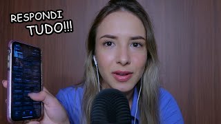 ASMR  RESPONDENDO PERGUNTAS tudo que vocês queriam saber [upl. by Adnical]