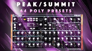 Novation Peak amp Summit 64 KeysSynth Presets Sound Demo No Talking [upl. by Milly]