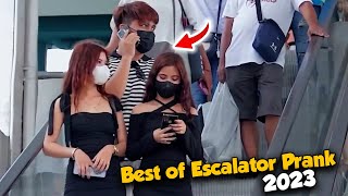 Best Escalator Prank of 2023 Compilation [upl. by Azzil]