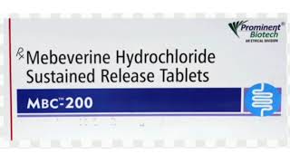 MBC 200 Tablets Mebeverine Hydrochloride Sustained Release Tablets [upl. by Conlee]