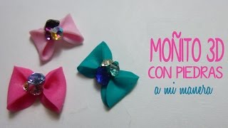 COMO HACER MOÑO DE ACRILICO EN 3D 3D Acrylic bow [upl. by Eelymmij]