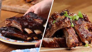 How To Make 5 Deliciously Marinated Rib Recipes • Tasty [upl. by Jami]