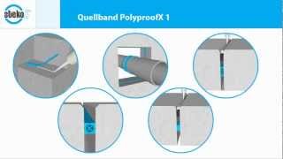 StekoX®  PolyproofX® 1  PolymerQuellband [upl. by Mcdonald]