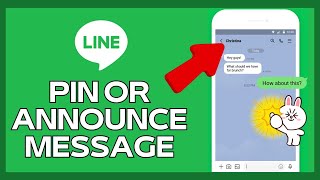 How to Pin or Announce Message in Line 2024 [upl. by Ilak]