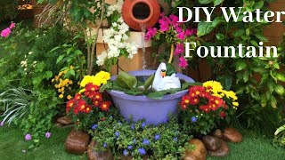 Easiest water fountainClay pot fountain in just 5 minsDIY Water Fountain [upl. by Ary]