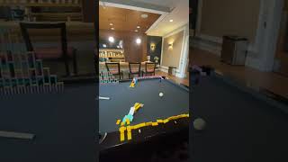 satisfying domino pool trick shot [upl. by Etteloiv]