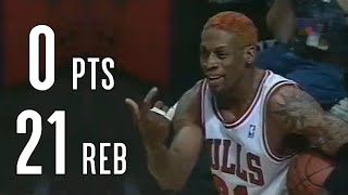 Dennis Rodman 0 Points 21 Rebounds [upl. by Iene824]