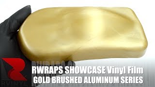 Gold Brushed Aluminum Rwraps™ Vinyl Wrap [upl. by Ramraj]