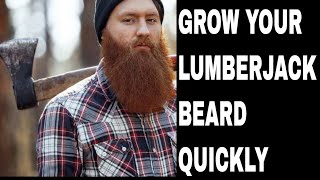 How to Grow Lumberjack Beard Style in an easy simple steps [upl. by Ellinehc]