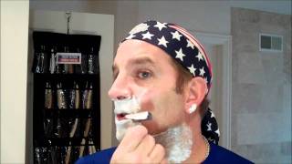 Merkur 37C Slant Bar Safety Razor Shave and Review [upl. by Mossolb]