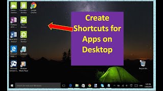 How to Create Shortcuts for Apps on Windows  Apps Shortcut on Desktop [upl. by Yetnruoc]