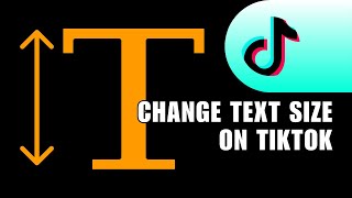 🔥 PRO How to Change Text Size on TikTok New Update  Tutorial [upl. by Orit]