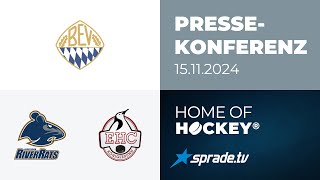 15112024  Pressekonferenz  ESC Riverrats Geretsried vs EHC Königsbrunn [upl. by Onitnelav]