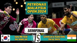 Kang Seo KOR vs Satwiksairaj RankireddyChirag Shetty IND  SF  PETRONAS Malaysia Open 2024 [upl. by Iolanthe793]