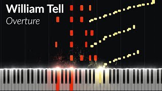 RossiniLiszt  William Tell Overture Finale Piano Tutorial [upl. by Yerag]