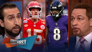 Chiefs vs Ravens in Week 1 opener Who is the biggest threat in the AFC  NFL  FIRST THINGS FIRST [upl. by Tonkin]