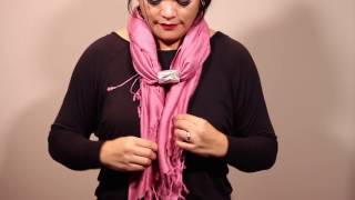 Scarf Ring Tutorial Tube Scarf Ring [upl. by Halueb]