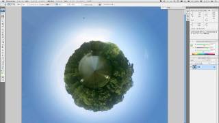 How to create your little tiny planets from panorama photo with Photoshop [upl. by Nnainot469]