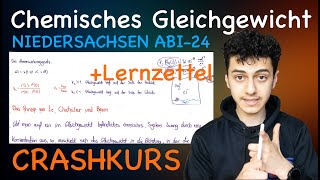 chemisches Gleichgewicht AbiCrashkurs Niedersachsen 24 komplette Zusammenfassung  Lernzettel [upl. by Navad]