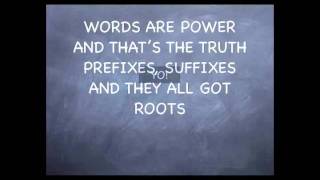 Prefixes Suffixes Roots Rap [upl. by Ettener]